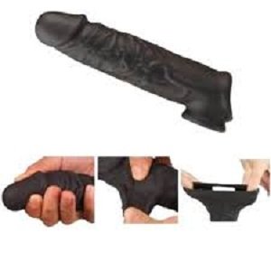 7 Inch Soft Black Condom