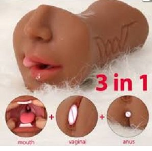 3 In 1 Vagina Ass Mouth Realistic Masturbator