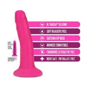 Blush Novelties Dual Density Cock, 6 Inch Length Pink - Image 3