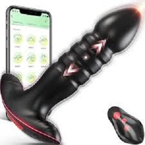 Anal Sex Toys 3 In 1 Bluetooth App Remote Control Thrusting Vibrating