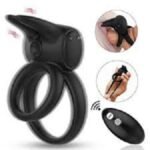 Silicone Penis Ring Mens Vibrating Rabbit Sex Toys