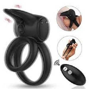 Silicone Penis Ring Mens Vibrating Rabbit Sex Toys