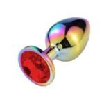 Colorful Metal Anal Plug Vibrator Adult Sex Toy Remote Control