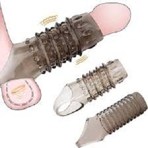 Cock Rings Reusable Penis Enlarge Sleeves Girth - Image 2