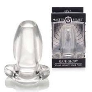 Master Series Gape Glory Clear Hollow Plug