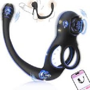 Vibrating Anal Prostate Massager with Cock Ring