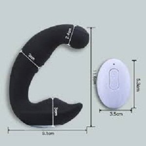 Dual-ended Tapping Vibrating Prostate Massager Anal Sex Toys