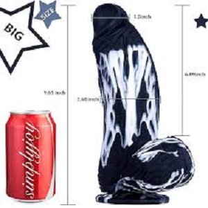 10-inch Thick Black Dragon Dildo