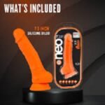 Neo Dual Density Cock Neo 6 Inch Orange - Adult Toys In Pakistan