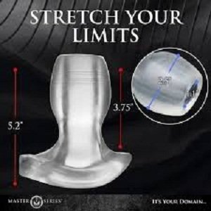 Master Series Gape Glory Clear Hollow Plug - Image 2